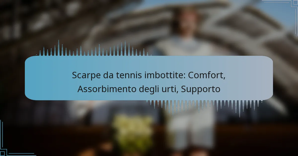 Scarpe da tennis imbottite: Comfort, Assorbimento degli urti, Supporto