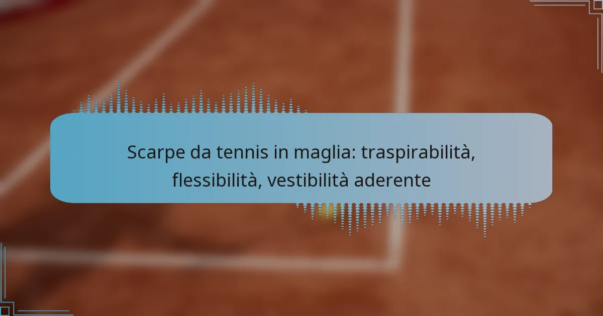 Scarpe da tennis in maglia: traspirabilità, flessibilità, vestibilità aderente