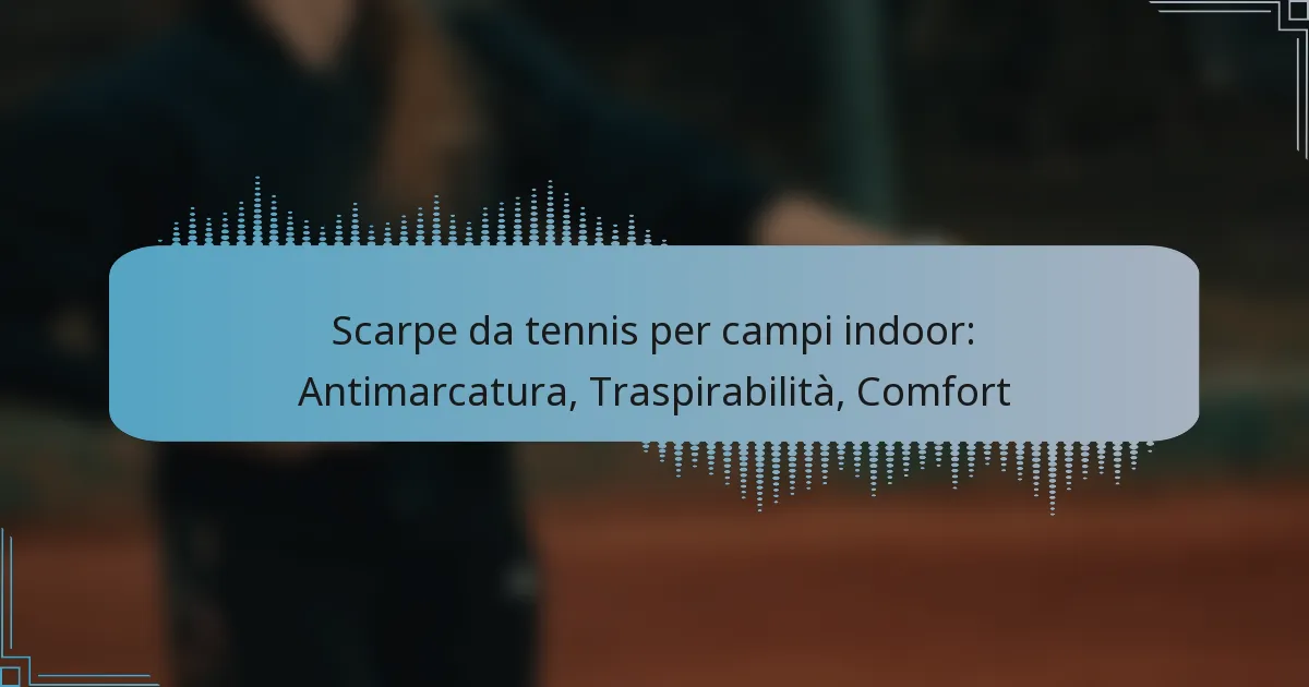 Scarpe da tennis per campi indoor: Antimarcatura, Traspirabilità, Comfort