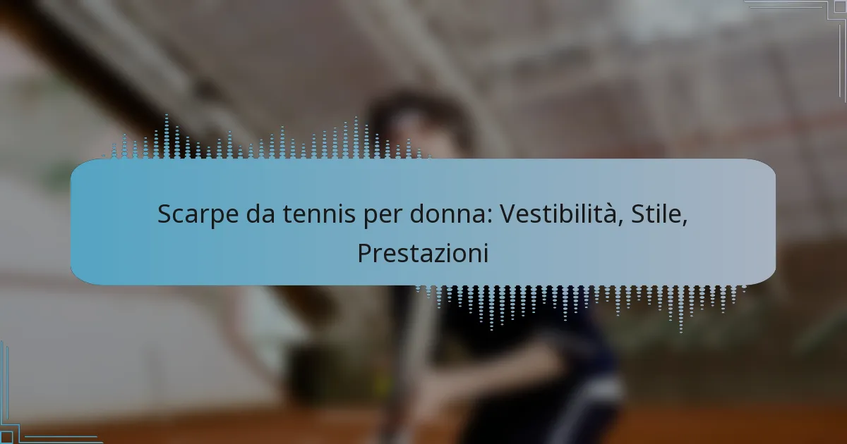 Scarpe da tennis per donna: Vestibilità, Stile, Prestazioni
