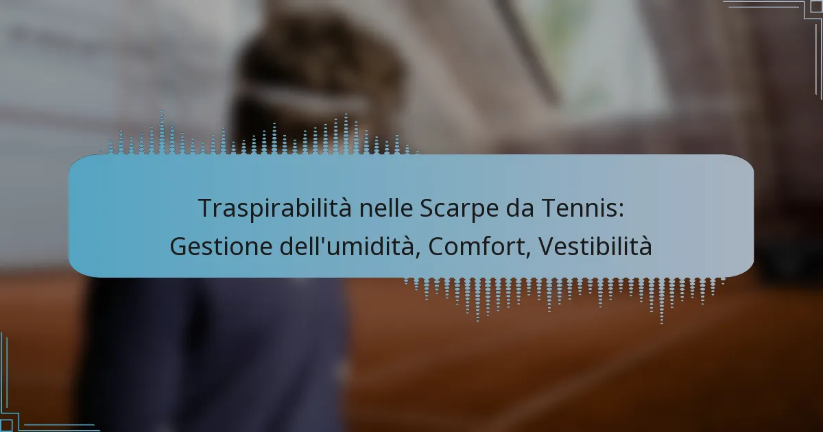 Traspirabilità nelle Scarpe da Tennis: Gestione dell’umidità, Comfort, Vestibilità
